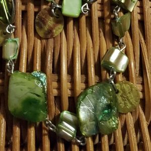 Gorgeous Green necklace and earrings